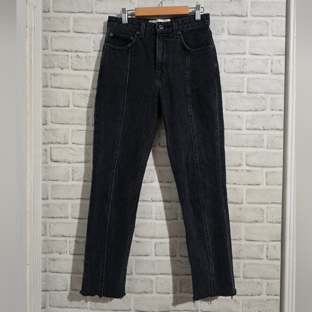 Reformation Seamed Jeans Black‎ size 25 - Picture 2 of 11